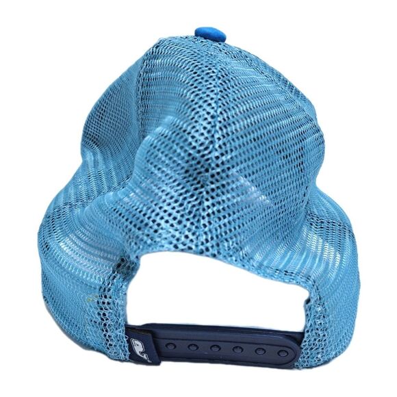 Vineyard Vines Hat Cap SnapBack Blue Navy Trucker Mesh Whale Embroidered Mens - Picture 3 of 6